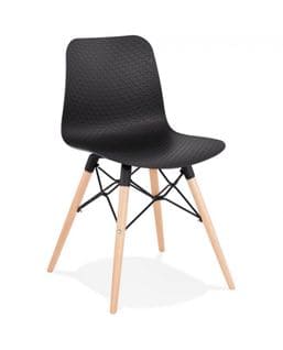 Chaise Scandinave "cryptek" 80cm Noir