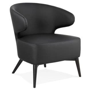 Fauteuil Design Lounge "dorla" 72cm Noir