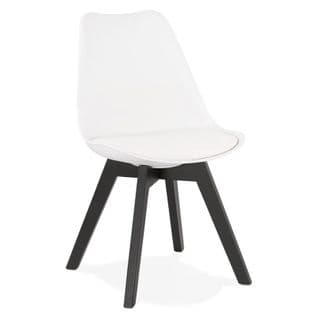 Chaise Design "toledo" 82cm Blanc et Noir