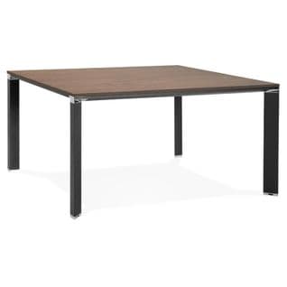 Table De Bureau Carrée Design "loina" 140cm Noyer