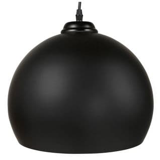 Lampe Suspension Boule Design "degla" 30cm Noir