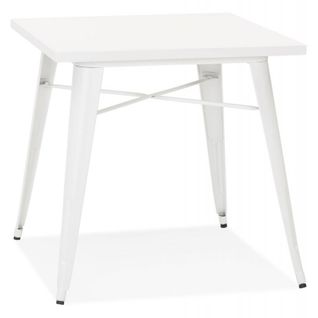 Table De Repas Vintage "calaco" 76cm Blanc