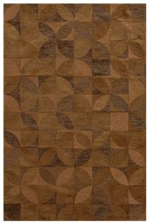 Tapis De Salon Moderne Tissé Plat Rosebud En Polyester - Marron - 80x150 Cm