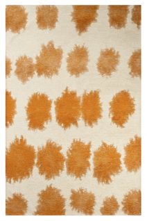 Tapis De Salon Moderne Tissé Plat Bullet En Polyester - Orange - 80x150 Cm