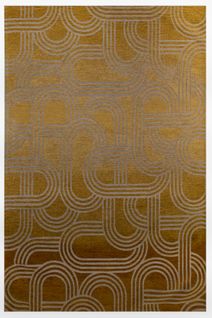 Tapis De Salon Moderne Tissé Plat Fever En Polyester - Marron - 80x150 Cm