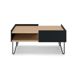 Nina Coffee Table 45x100x55 Oak/black