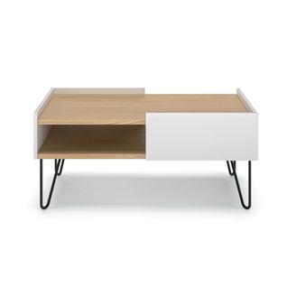 Nina Coffee Table 45x100x55 Oak/white