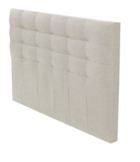 Tête de lit tissu L.200 cm FLEX ROYAL blanc