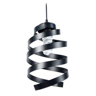 Suspension Spirale Métal  Marron 85 Cm.