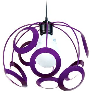 Suspension Globe Métal  Violet 85 Cm.