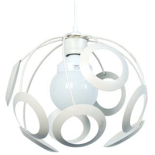 Suspension Globe Métal  Ivoire 85 Cm.