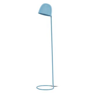 Lampadaire Pied Rond Articulé Métal  Bleu 155 Cm.