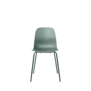 Hel - Lot De 4 Chaises En Plastique Et Métal - Couleur - Vert