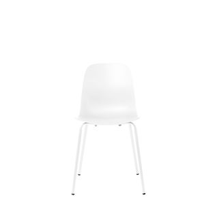 Lot De 4 Chaises En Plastique Et Métal