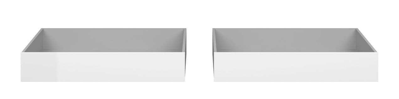 2 tiroirs de rangement pour BEST LAK lit 90x190 et 140x190 cm blanc