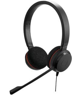 Casque Micro Filaire Evolve 20 Uc Duo Usb-c Noir