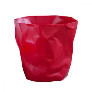 Corbeille Design Froissée Bin Bin H31cm Rouge