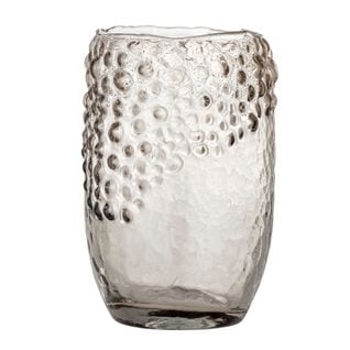 Vase En Verre Brun Emalia