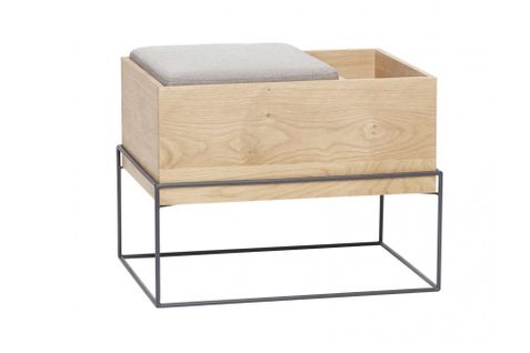 Banc Scandinave Avec Coussin Et Rangement - Mads