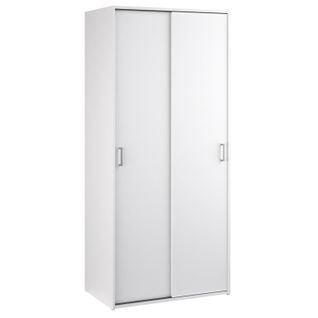 Armoire 2 portes coulissantes L. 78 cm SPACE blanc