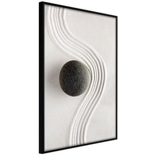 Affiche Murale Encadrée "zen Garden" 30 X 45 Cm Noir