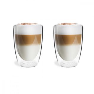 Set De 2 Tasses Double Paroi 320ml Transparent