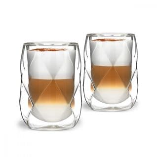 Lot De 2 Verres Double Paroi 250ml Transparent