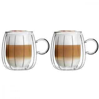 Set De 2 Tasses Arrondies 350ml Transparent