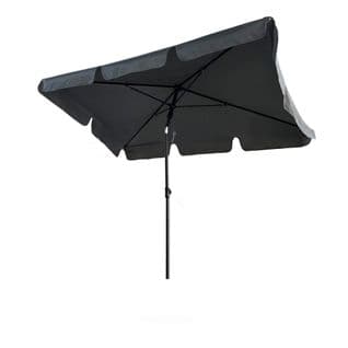 Parasol De Plage Floks Avec Protection Uv Gris Foncé, Poids 2,8 Kg Dimensions L200xl123xh235 Cm