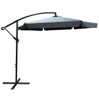 Parasol De Jardin Et De Terrasse Cynia Imperméable En Gris Foncé, Poids 11,7 Kg L300 X L300 X H245cm