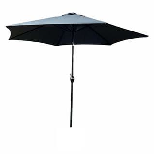 Parasol De Jardin Orient Avec Inclinaison Réglable En Gris Foncé, Poids 4,5 Kg L270 X L270 X H235 Cm