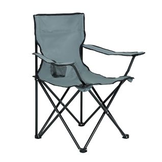 La Chaise De Camping Pliable Anter En Gris