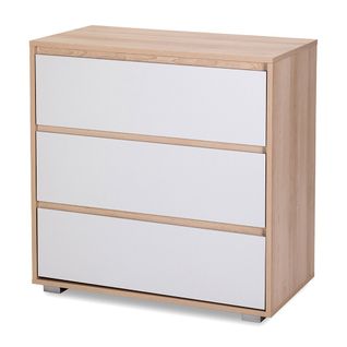 Dalia Commode En Bois Avec 3 Tiroirs Style Urbain    Hêtre