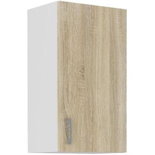 Meuble Haut Sara 1 Porte Décor Chene Sonoma L40 Xp31 Xh71,5   Fabriqué En Pologne