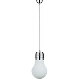 Lampe Suspension En Verre "bulb" 28cm Blanc