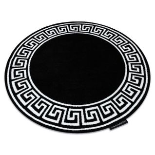 Tapis Hampton Grecos Cercle Noir Cercle 160 Cm