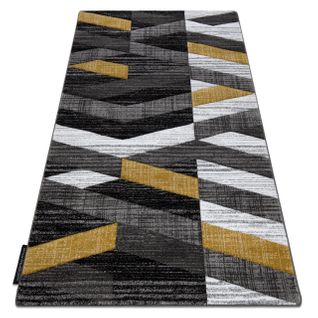 Tapis Alter Bax Des Rayures Or 80x150 Cm