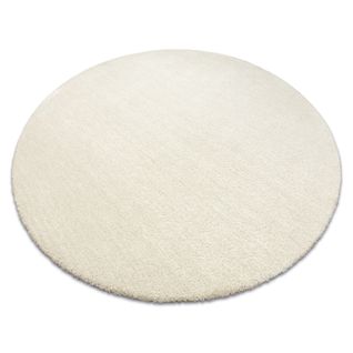 Tapis Moderne Lavable Latio 71351056 Cercle Crème Cercle 80 Cm