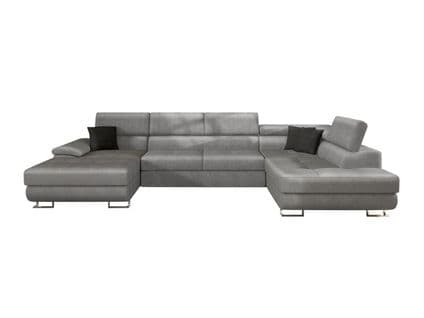 Canapé D'angle Convertible Comfivo 190 - 345x202x71 Cm - Gris