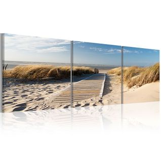 Tableau Imprimé "beach 3 Panneaux" 40x120cm