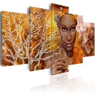 Tableau Imprimé "histoires Africaines" 50 X 100 Cm