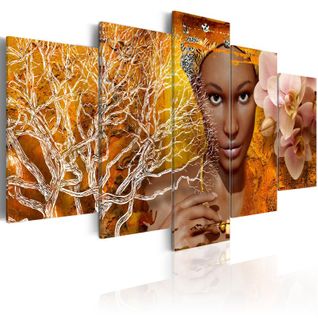 Tableau Imprimé "histoires Africaines" 100 X 200 Cm