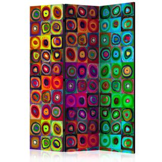 Paravent 3 Volets "colorful Abstract Art" 135x172cm