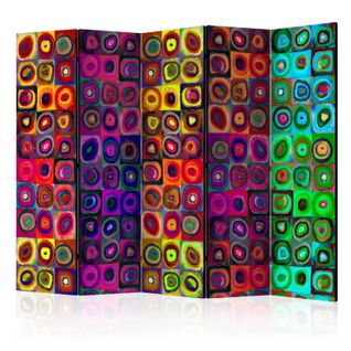 Paravent 5 Volets "colorful Abstract Art" 172x225cm
