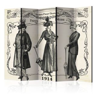 Paravent 5 Volets "dress 1914" 172x225cm