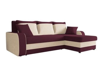 Canapé D'angle Convertible Comfivo 203 - 238x147x80 Cm - Pourpre