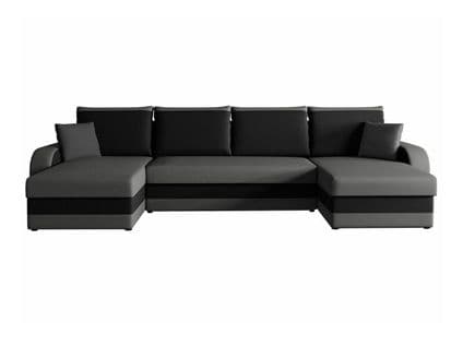 Canapé D'angle Convertible Comfivo 233 - 304x140x80 - Noir