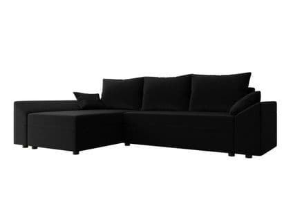 Canapé D'angle Convertible Memphis 130 - 240x145x82 Cm - Noir