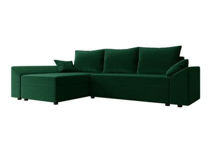 Canapé D'angle Convertible Memphis 130 - 240x145x82 Cm - Vert