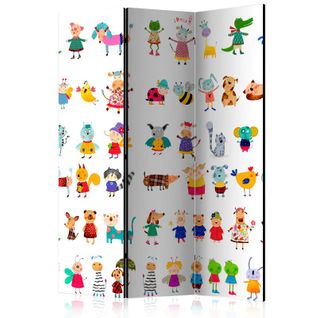 Paravent 3 Volets "cartoon Pets" 135x172cm